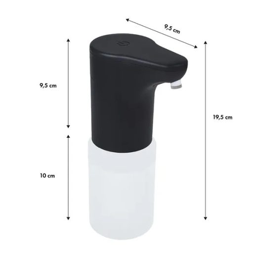 Automata fekete adagoló 300 ml, infravörös érzékelő, 3 fokozat, 4×AA