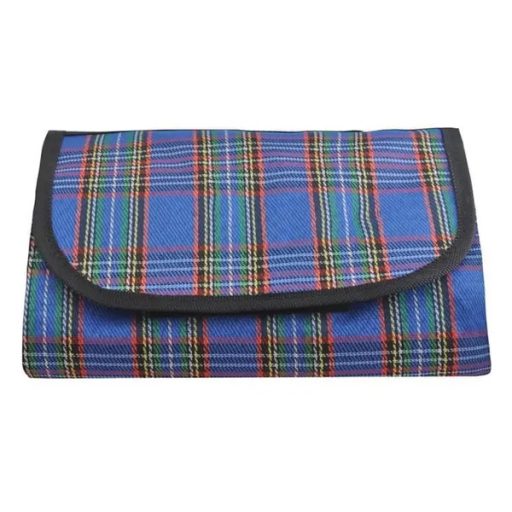 Vízálló piknikpléd 145x180 cm, kék, összehajtható, mosható