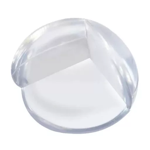Szilikon sarokvédő, 4 db, átlátszó, öntapadó, 3,5 cm