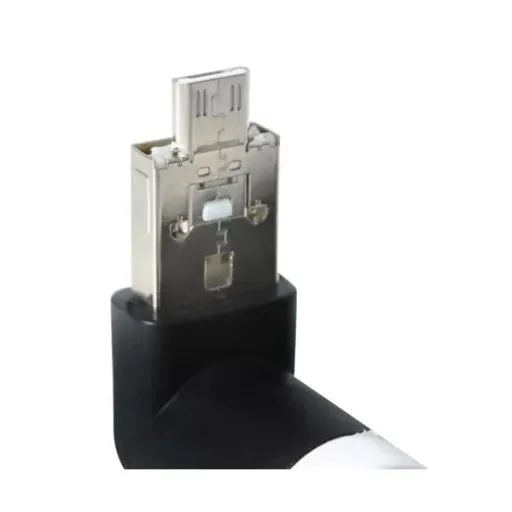 2 az 1-ben USB-microUSB mini ventilátor fekete, 9 cm