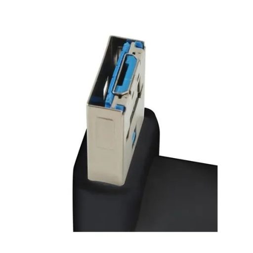 2 az 1-ben USB-microUSB mini ventilátor fekete, 9 cm