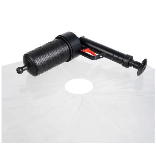 Nyomásos lefolyótisztító készlet 4 cserélhető fejjel, kézi pumpa, 0,8 kg