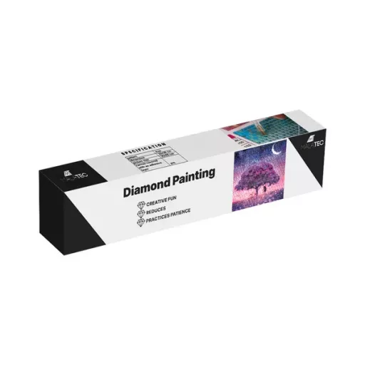 5D gyémántszemes kirakó készlet - fa motívum, 30×30 cm