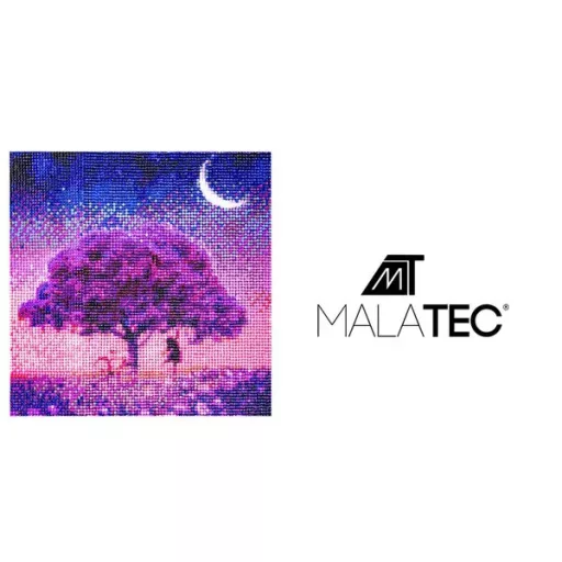 5D gyémántszemes kirakó készlet - fa motívum, 30×30 cm