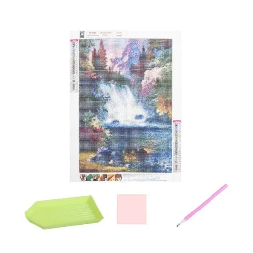5D gyémántszemes festő készlet vízesés mintával, 30×40 cm