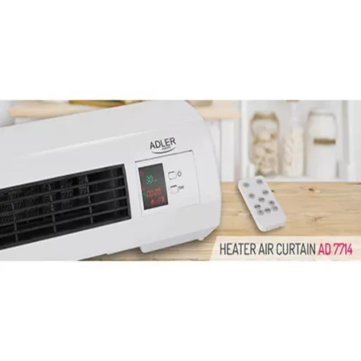 Adler AD 7714 kerámia légfüggöny, 1000/2000 W, falra szerelhető