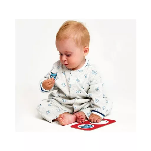 Kontrasztos párosító puzzle, 9 pár, 18 elem, 12+ hó