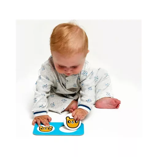 Kontrasztos párosító puzzle, 9 pár, 18 elem, 12+ hó