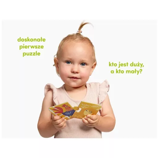 Farm állatok párosító puzzle, 7 db két elemes kirakó, 18+ hó