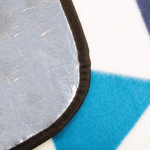 Összehajtható pikniktakaró 200×200 cm, polár, alu szigeteléssel