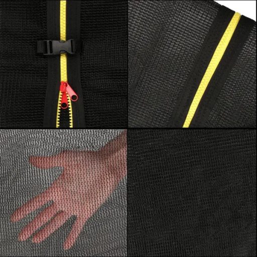 Belső trambulin védőháló 396 cm (13 ft), 8 oszlophoz, cipzárral