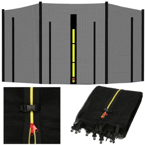 Külső trambulin védőháló 305 cm (10 ft), 8 oszlophoz, cipzáras