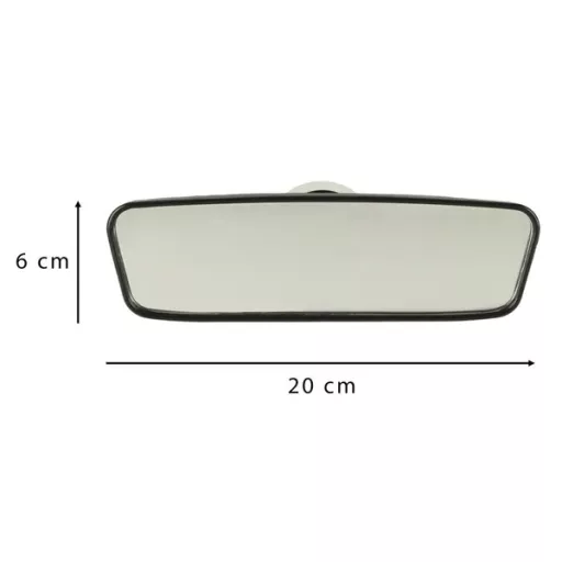 Széles látószögű belső visszapillantó tükör tapadókoronggal, 20 cm