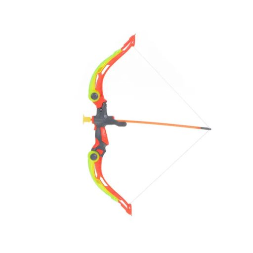 Gyerek íjászkészlet LED-es íjjal, céltáblával, tapadókorongos nyilakkal 53 cm