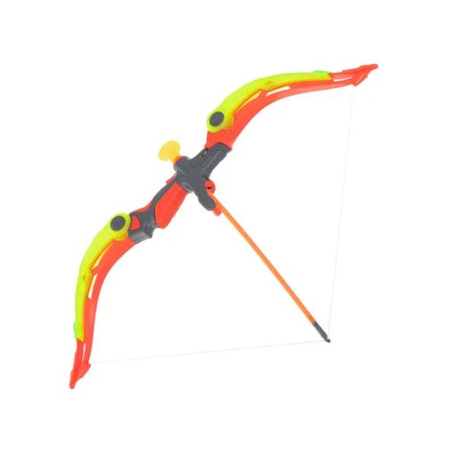 Gyerek íjászkészlet LED-es íjjal, céltáblával, tapadókorongos nyilakkal 53 cm