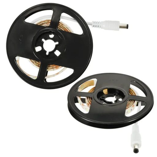 Vízálló LED szalag 1 m 59 LED hideg fehér, mozgásérzékelő, elemes/USB