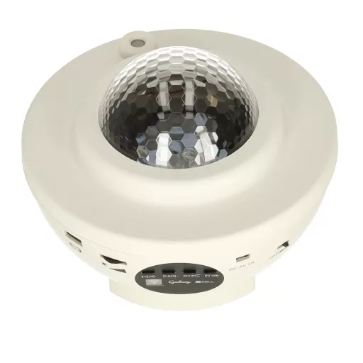 Csillagos égbolt projektoros lámpa, Bluetooth hangszóró, fehér