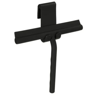   Silikon vízlehúzó zuhanykabinhoz, ablakhoz, fekete akasztóval