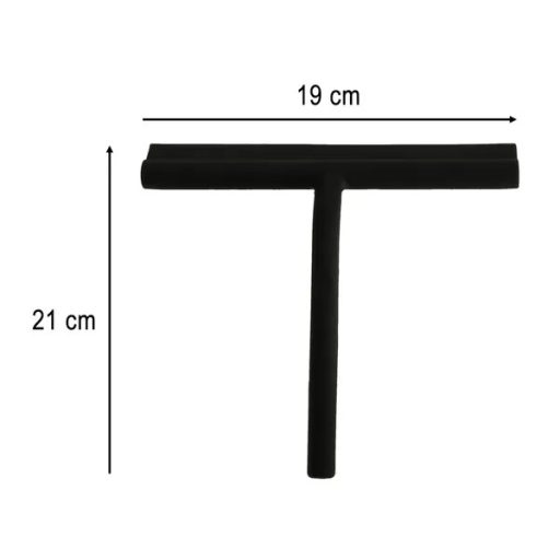 Silikon vízlehúzó zuhanykabinhoz, ablakhoz, fekete akasztóval