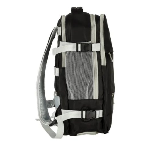 Vízálló Utazó Hátizsák USB Porttal - Fekete, 45x16x28cm - A Tökéletes Társ a Légi Utazáshoz