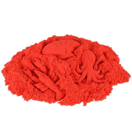 Kinetikus homok 1 kg piros visszazárható tasakban