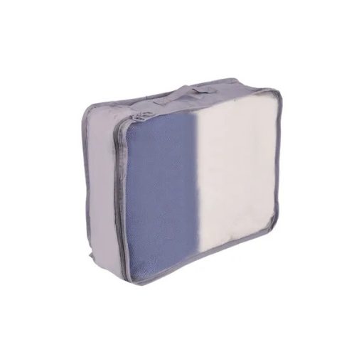 7 részes vízlepergető bőrönd rendszerező szett, szürke poliészter