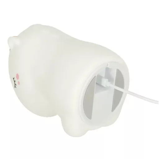 Szilikon egyszarvú gyerek éjjeli lámpa, LED RGB, akkumulátoros, érintésvezérelt