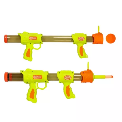 Zöld 2 az 1-ben habszivacs lövedékes gyerek puskapisztoly céltáblával