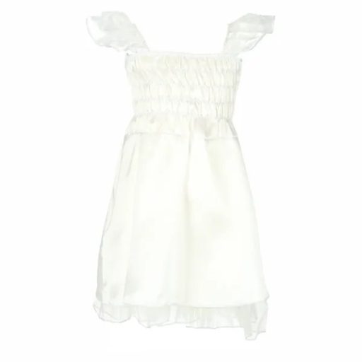 Gyerek angyal jelmez szett, 3 részes, fehér, M (110-120 cm)