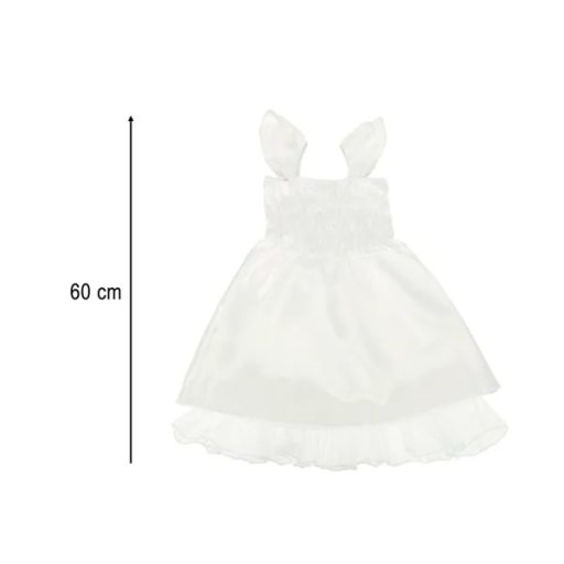 Gyerek angyal jelmez szett, 3 részes, fehér, M (110-120 cm)