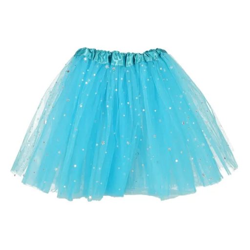 Egyszarvú jelmez szett: kék tüllszoknya és fejpánt, 3–6 év