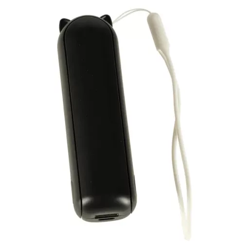 Összecsukható USB-C mini ventilátor, 1200 mAh, 3 fokozat, fekete