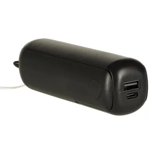 Összecsukható USB-C mini ventilátor, 1200 mAh, 3 fokozat, fekete