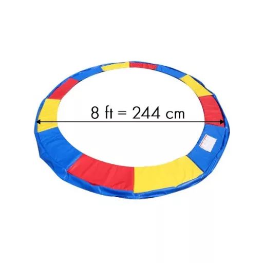 Színes trambulin rugóvédő szivacs 8ft (244–250 cm), dupla rétegű PVC