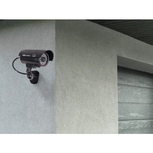 IR9000 B ál biztonsági kamera, villogó piros LED, ABS ház, fekete