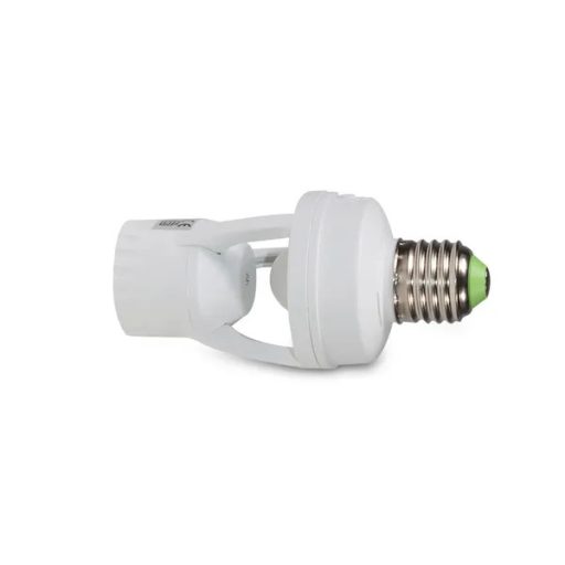 E27 izzófoglalat 360° PIR mozgás- és fényérzékelővel, IP20