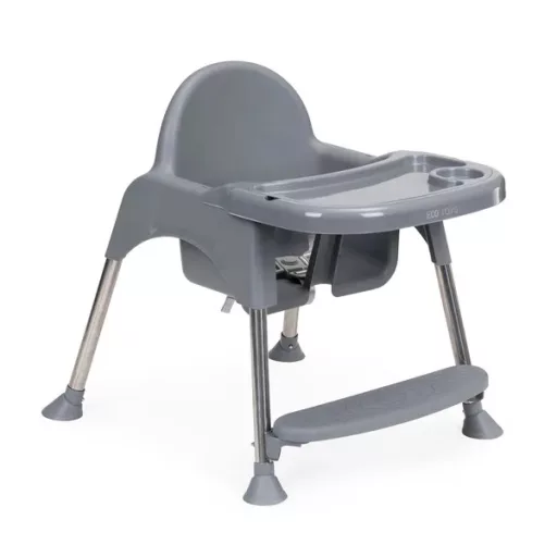 Gyerek etetőszék 2 az 1-ben, állítható, kivehető tálcával, 3 pontos öv, 15 kg