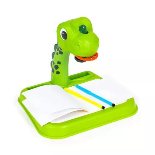 Dinoszauruszos rajzvetítő gyerekeknek, 24 minta, 12 filctoll, 3+ év