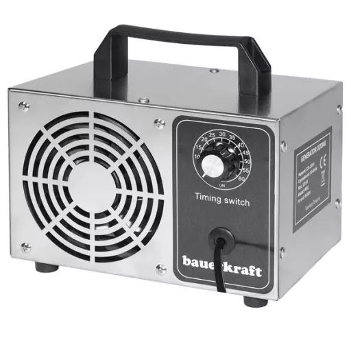 Ózongenerátor 60 g/h, 120 W, időzítős légtisztító rozsdamentes acél