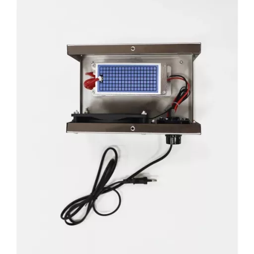 Ózongenerátor 60 g/h, 120 W, időzítős légtisztító rozsdamentes acél