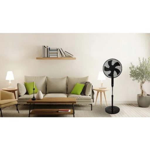 Állóventilátor 45W 40 cm, 5 lapát, 3 üzemmód, távirányító, időzítő