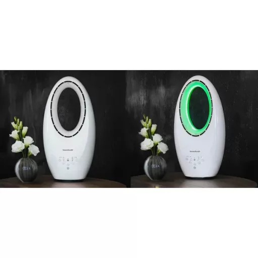 Lapát nélküli álló ventilátor 60 W – 3 mód, távirányító, 7,5 h időzítő, LED