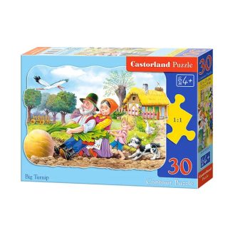30 darabos gyerek puzzle – A nagy répa mese, 32×23 cm