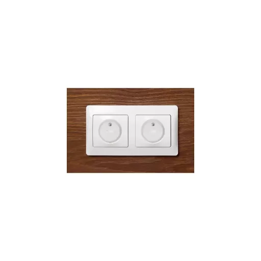 Ruhhy Konnektorvédő nyitó kulccsal, 15+3db,  3,7 x 2,3 cm, fehér