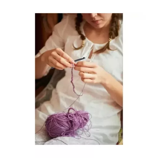 Horgolótű készlet 86 db, ergonomikus alumínium tűk tokban