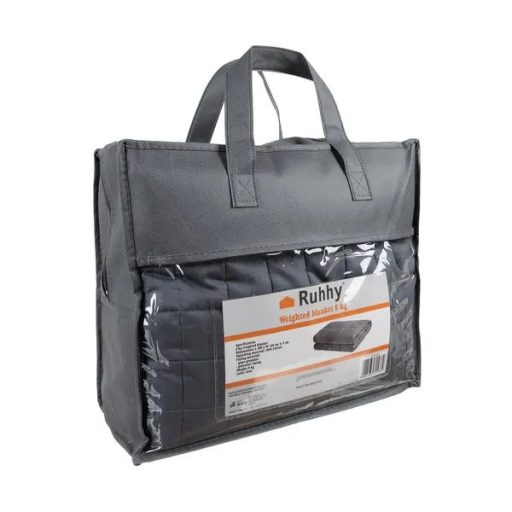 Súlyozott takaró 150x200 cm, 8 kg, szürke, pamut huzat