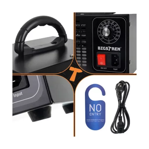 Ózongenerátor 150 W, 4 kerámialap, 60 perces időzítő, 20–200 m²