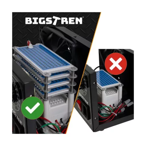 Ózongenerátor 150 W, 4 kerámialap, 60 perces időzítő, 20–200 m²