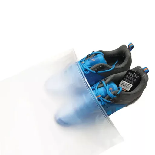 Matt cipzáras műanyag tasak, 450×600 mm, 50 db, újrazárható