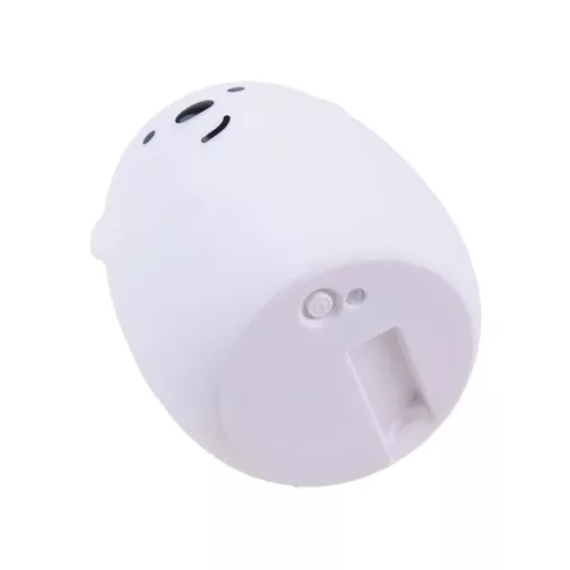 Szilikon LED mackó éjjeli lámpa USB-töltéssel, 9 szín, távirányító